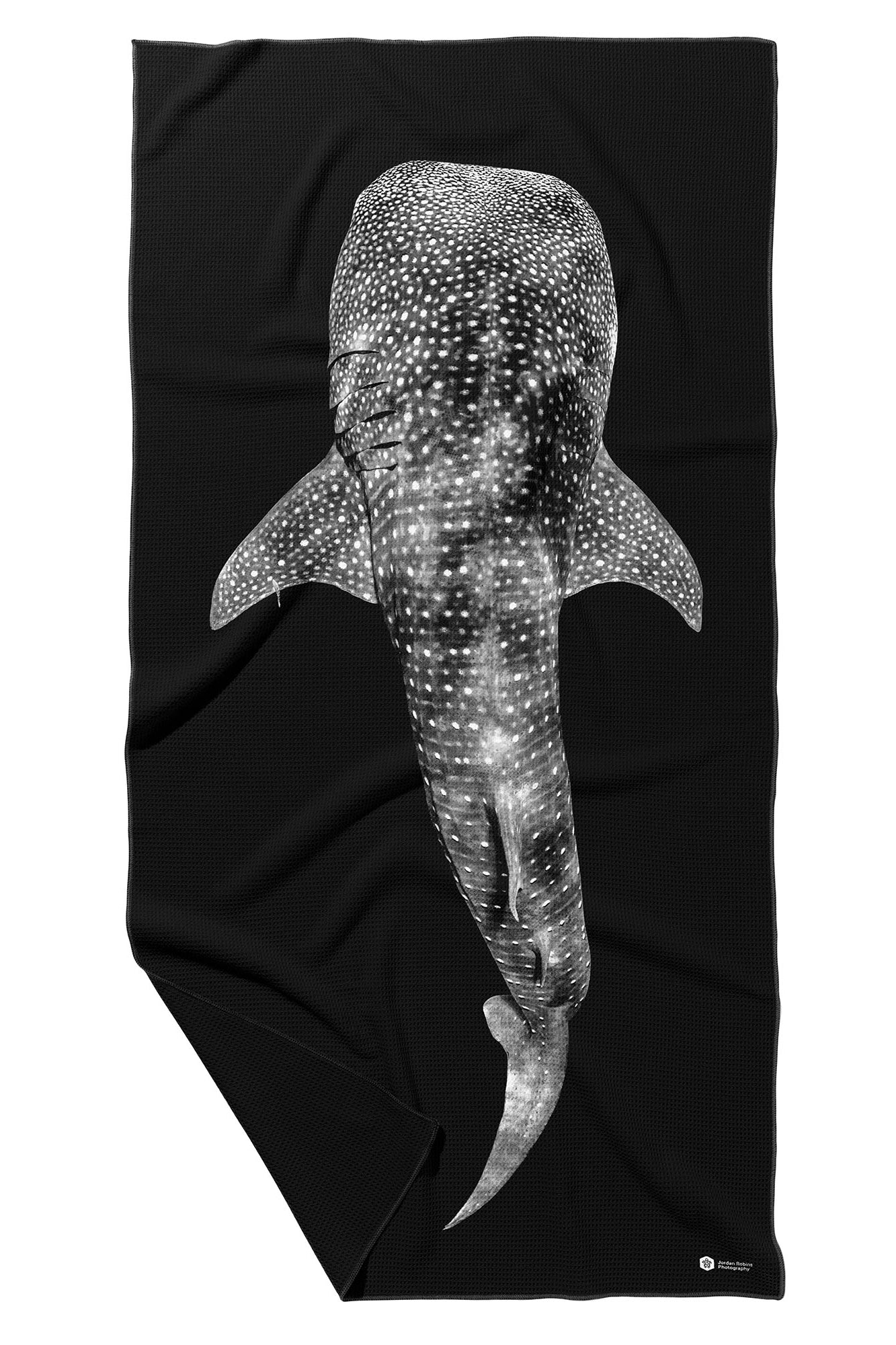 Whale Shark Monochrome - Beach Towel