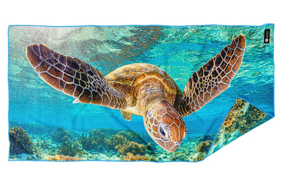 Flying Turtle - Beach Towel