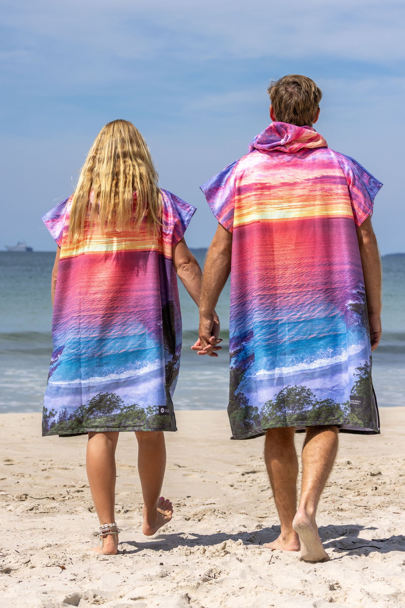 Dreamy Mornings Blenheim Beach Jervis Bay - Adults Hooded Beach Towel