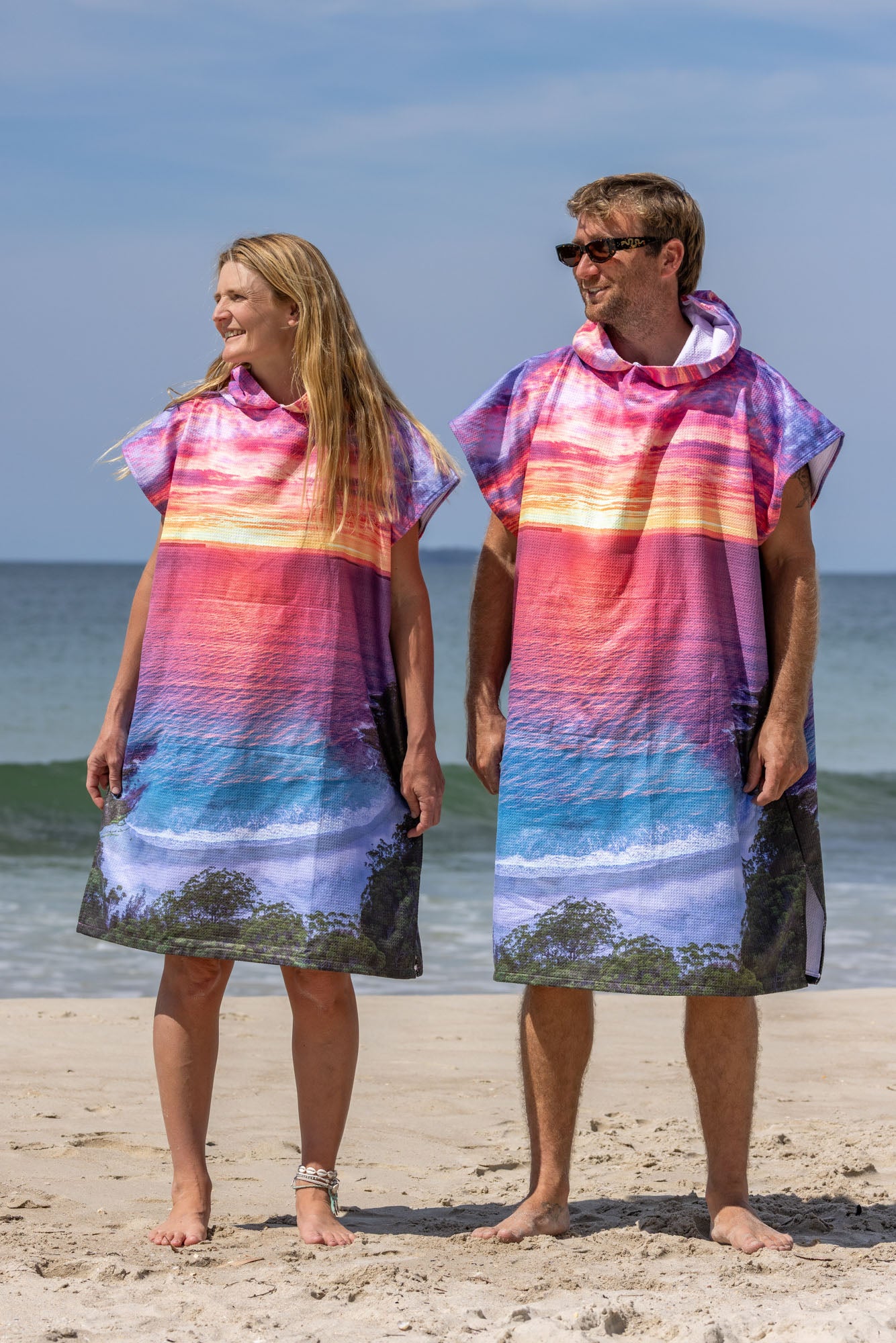 Dreamy Mornings Blenheim Beach Jervis Bay - Adults Hooded Beach Towel