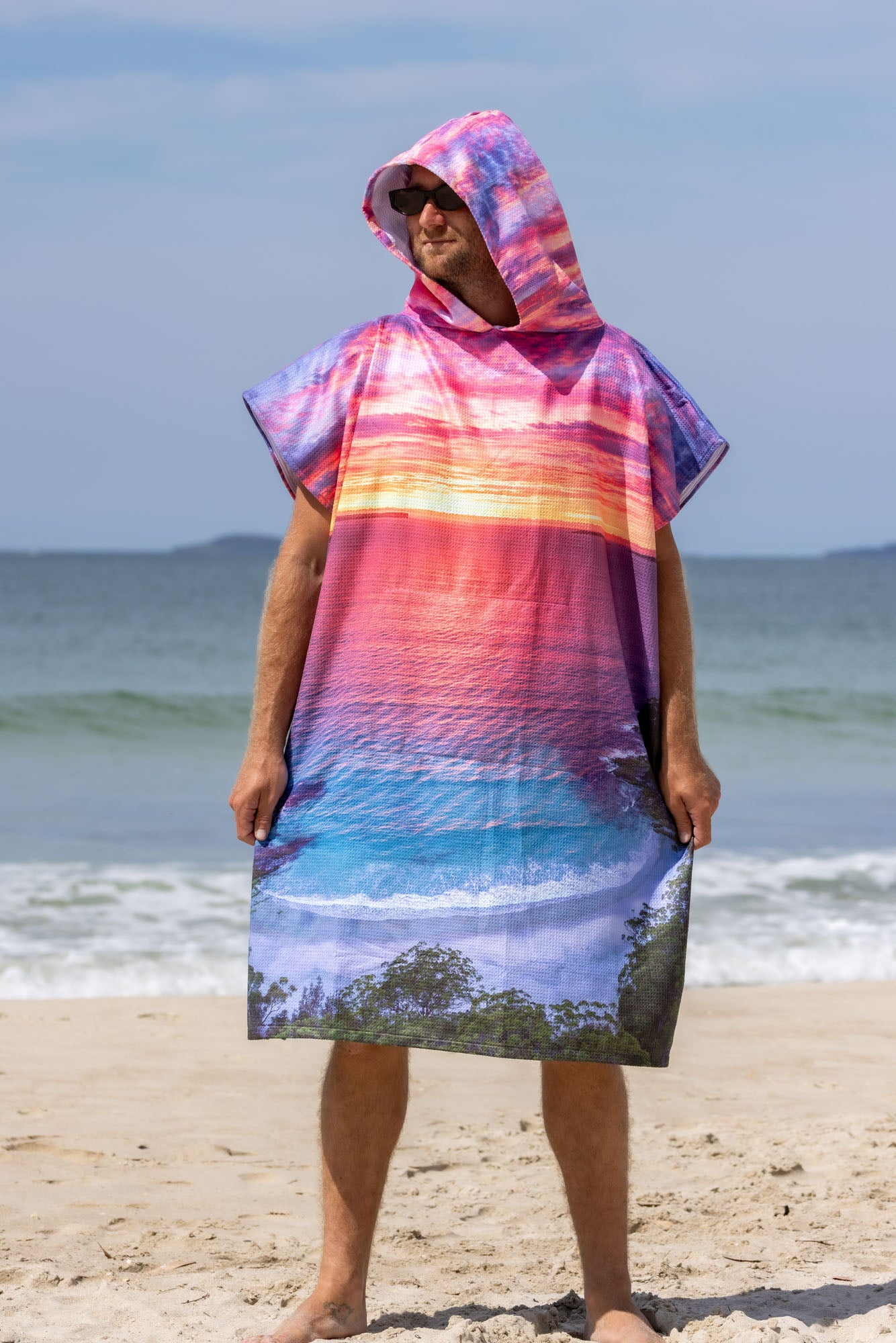 Dreamy Mornings Blenheim Beach Jervis Bay - Adults Hooded Beach Towel