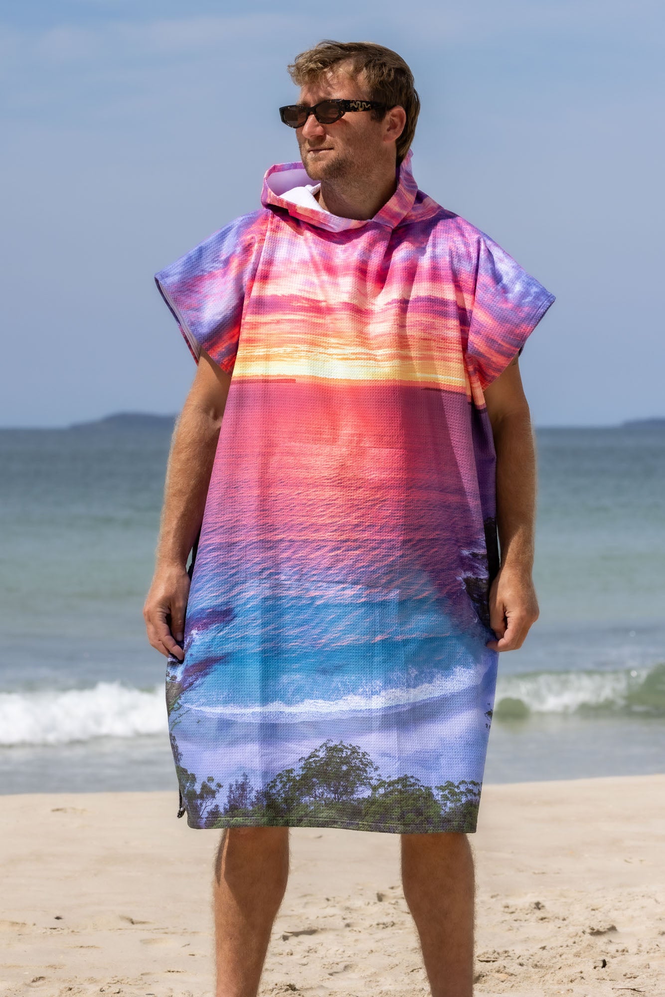 Dreamy Mornings Blenheim Beach Jervis Bay - Adults Hooded Beach Towel