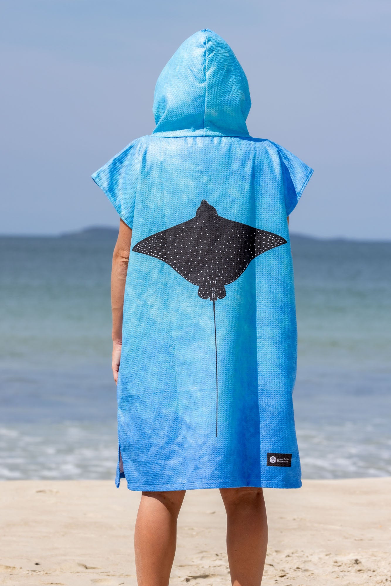 Spotted Eagle Ray - Adults Hooded Beach Towel