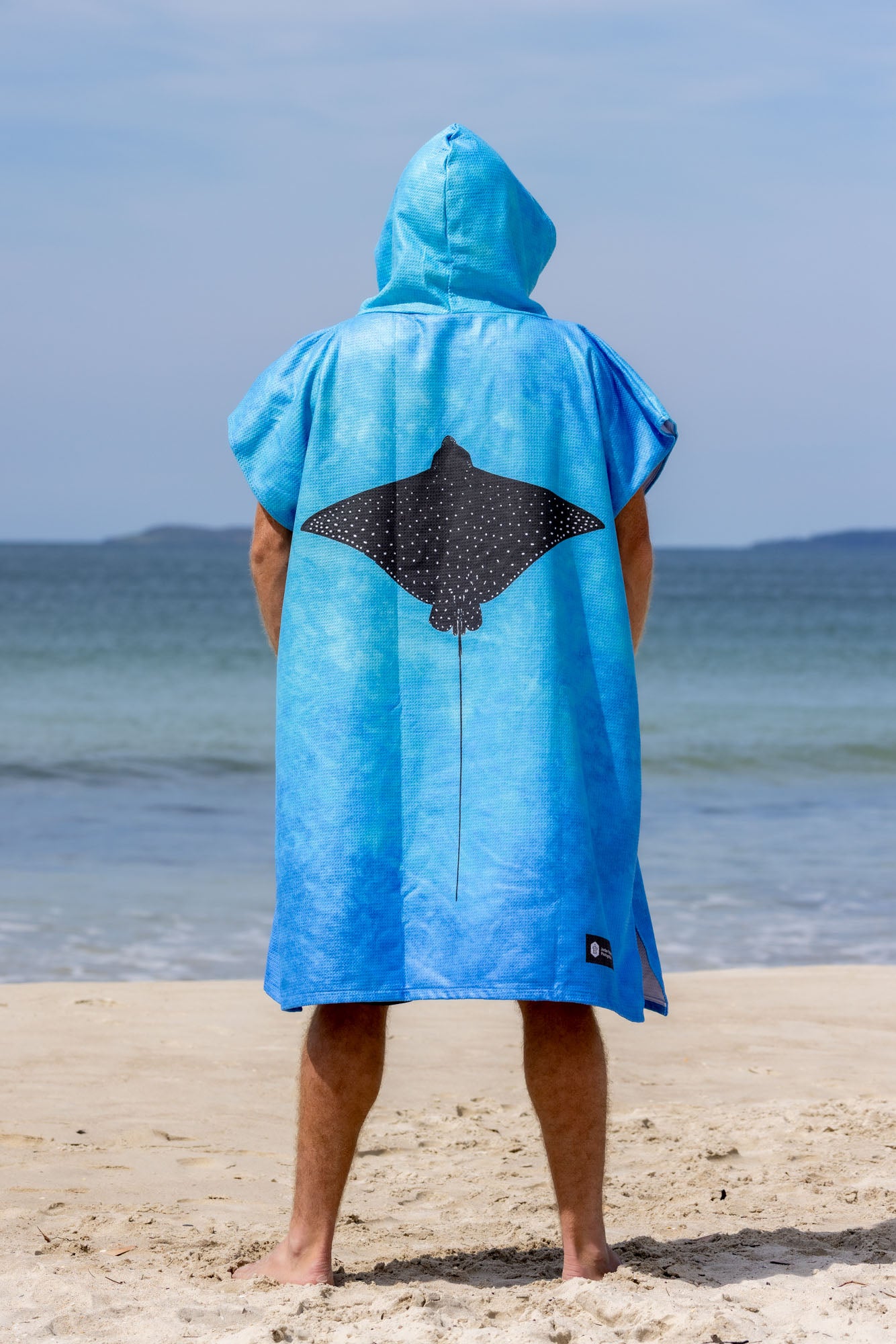 Spotted Eagle Ray - Adults Hooded Beach Towel