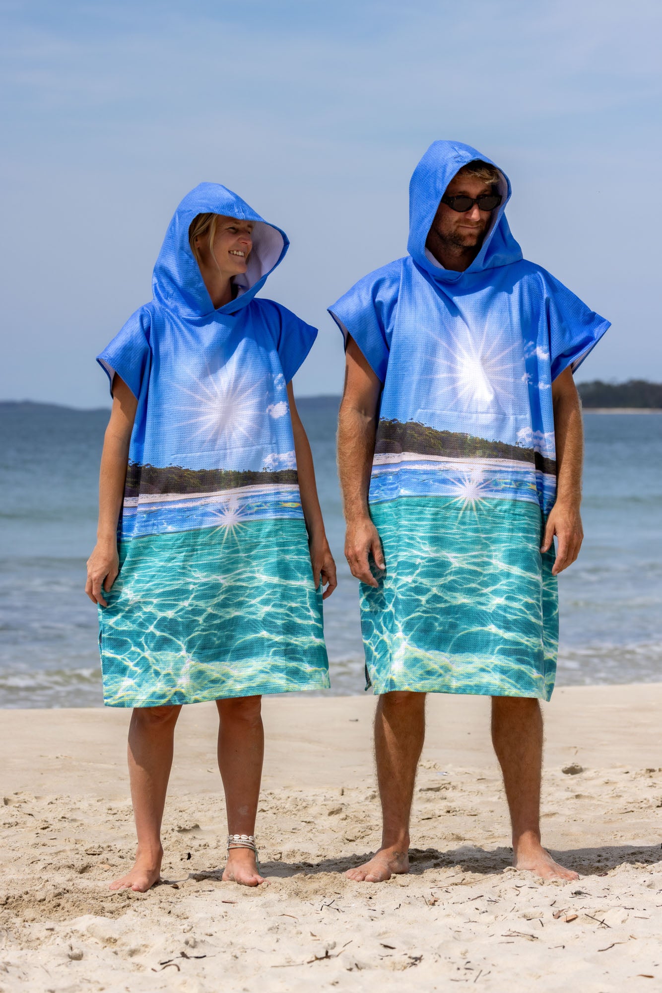 Summer Sun Hyams Beach Jervis Bay - Adults Hooded Beach Towel