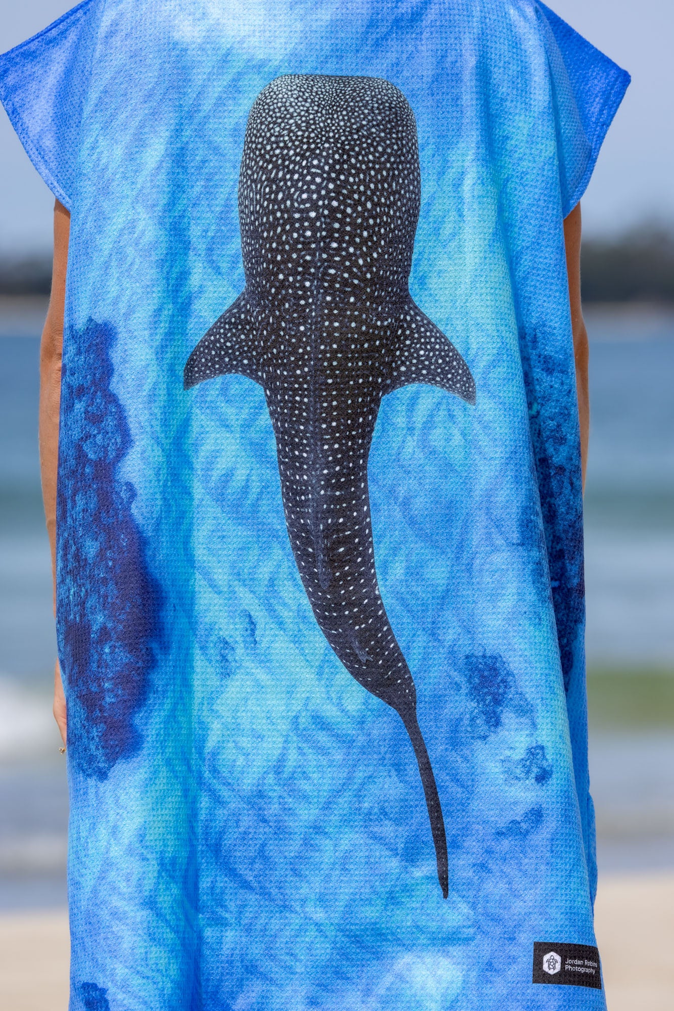 Ningaloo Reef Whale Shark - Adults Hooded Beach Towel