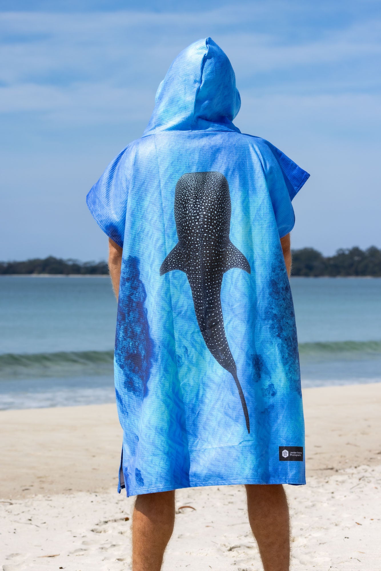 Ningaloo Reef Whale Shark - Adults Hooded Beach Towel