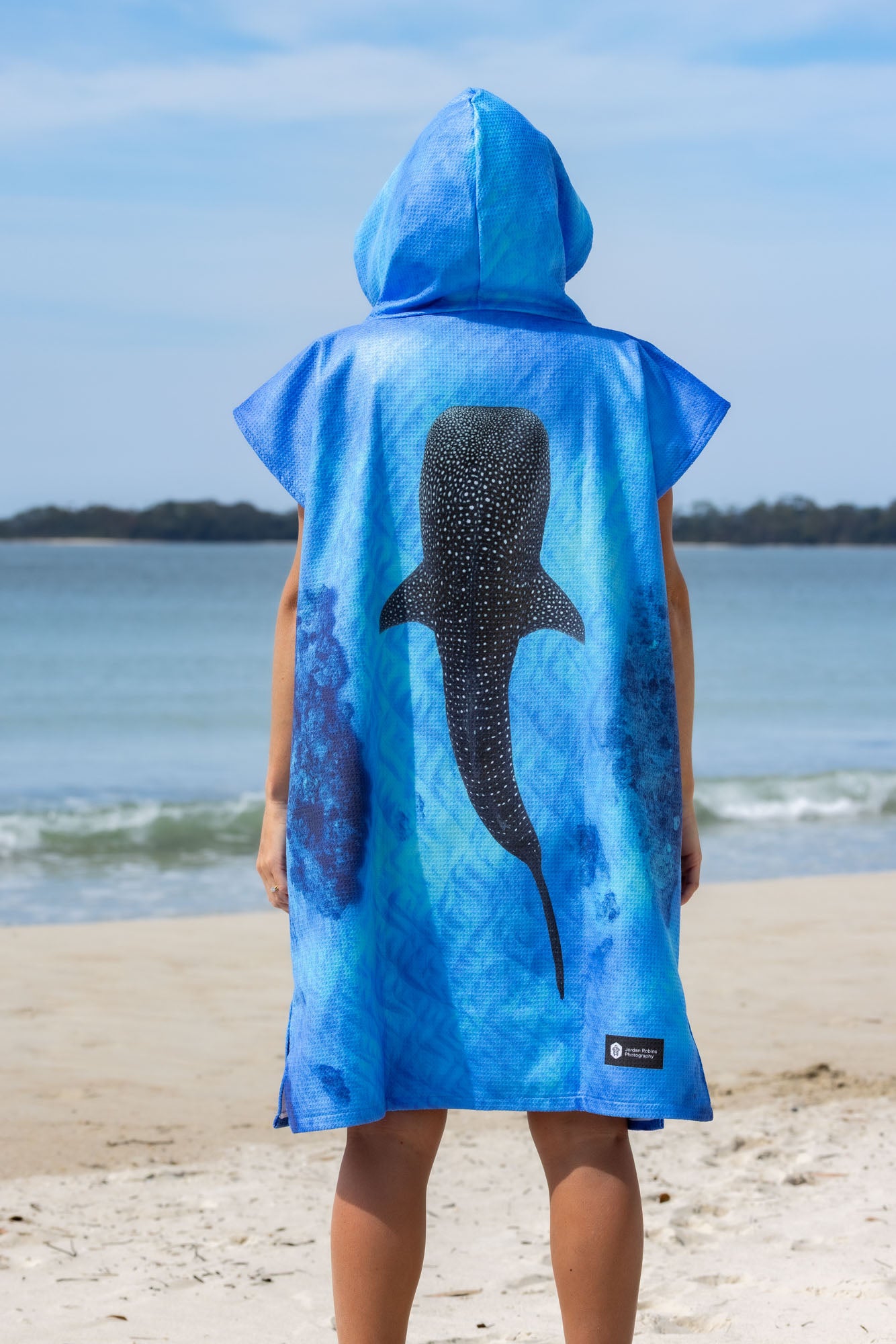 Ningaloo Reef Whale Shark - Adults Hooded Beach Towel