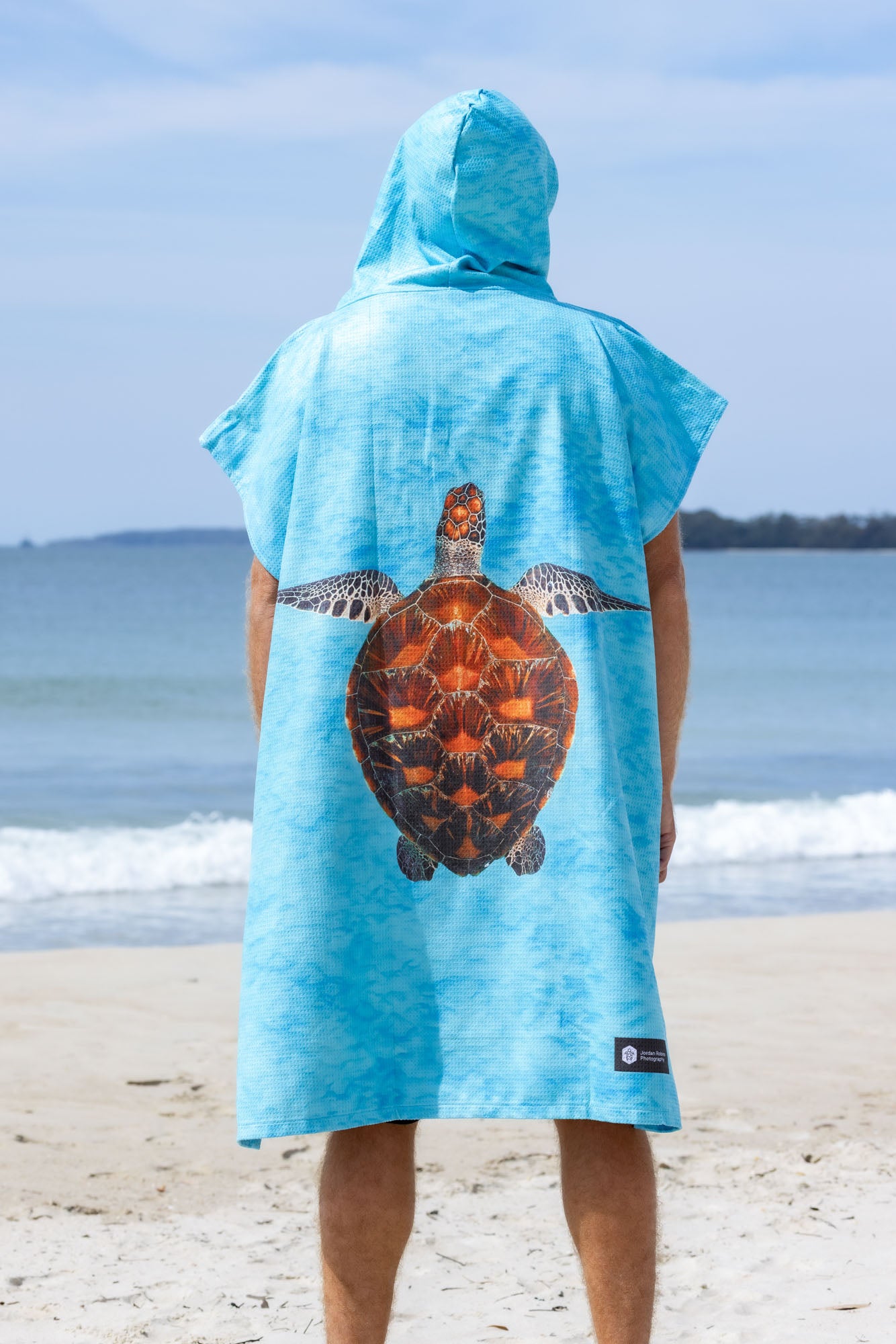Sea Turtle Great Barrier Reef - Adults Hooded Beach Towel