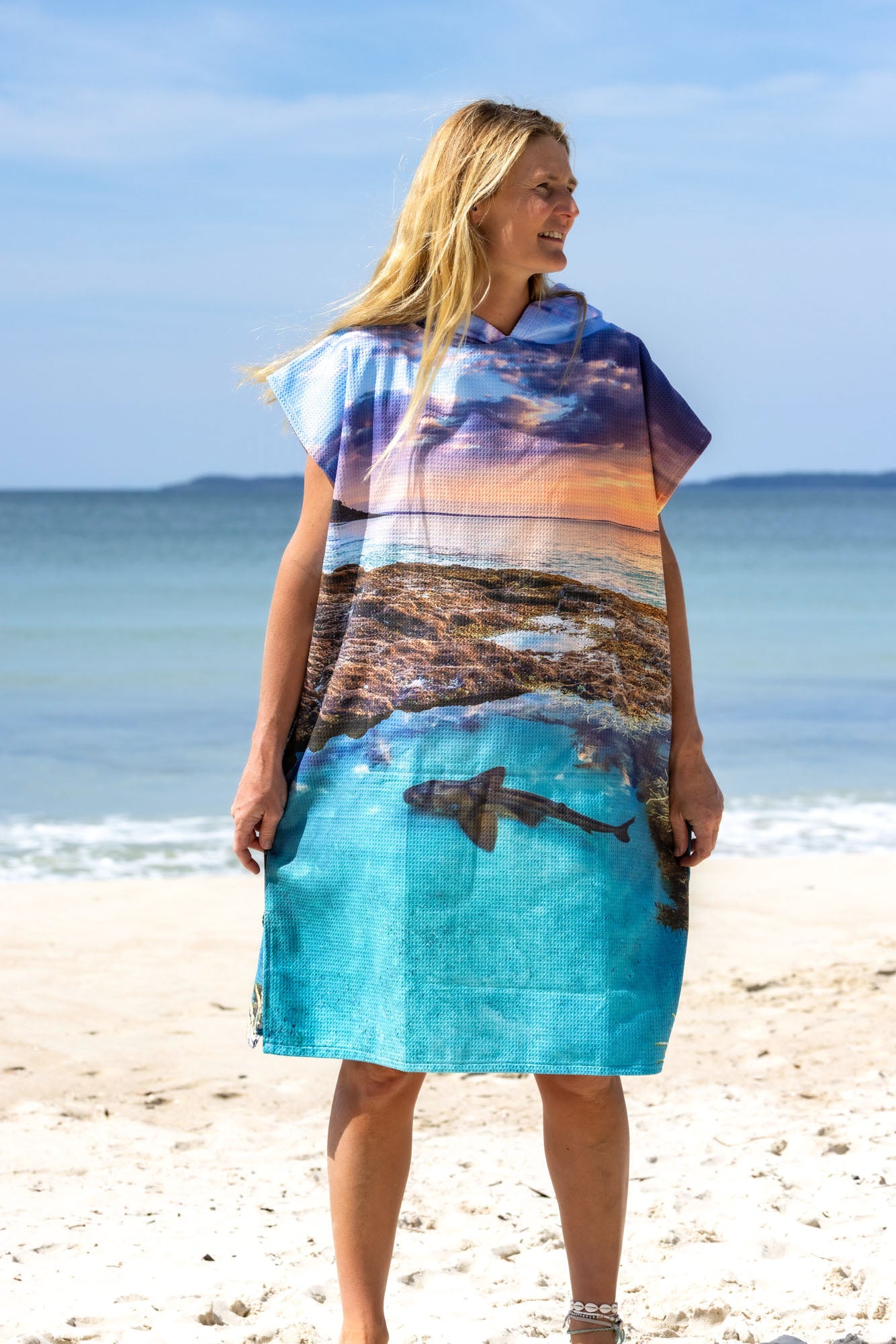 Port Jackson Shark Jervis Bay - Adults Hooded Beach Towel