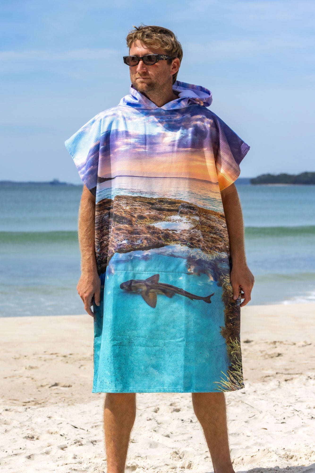 Port Jackson Shark Jervis Bay - Adults Hooded Beach Towel