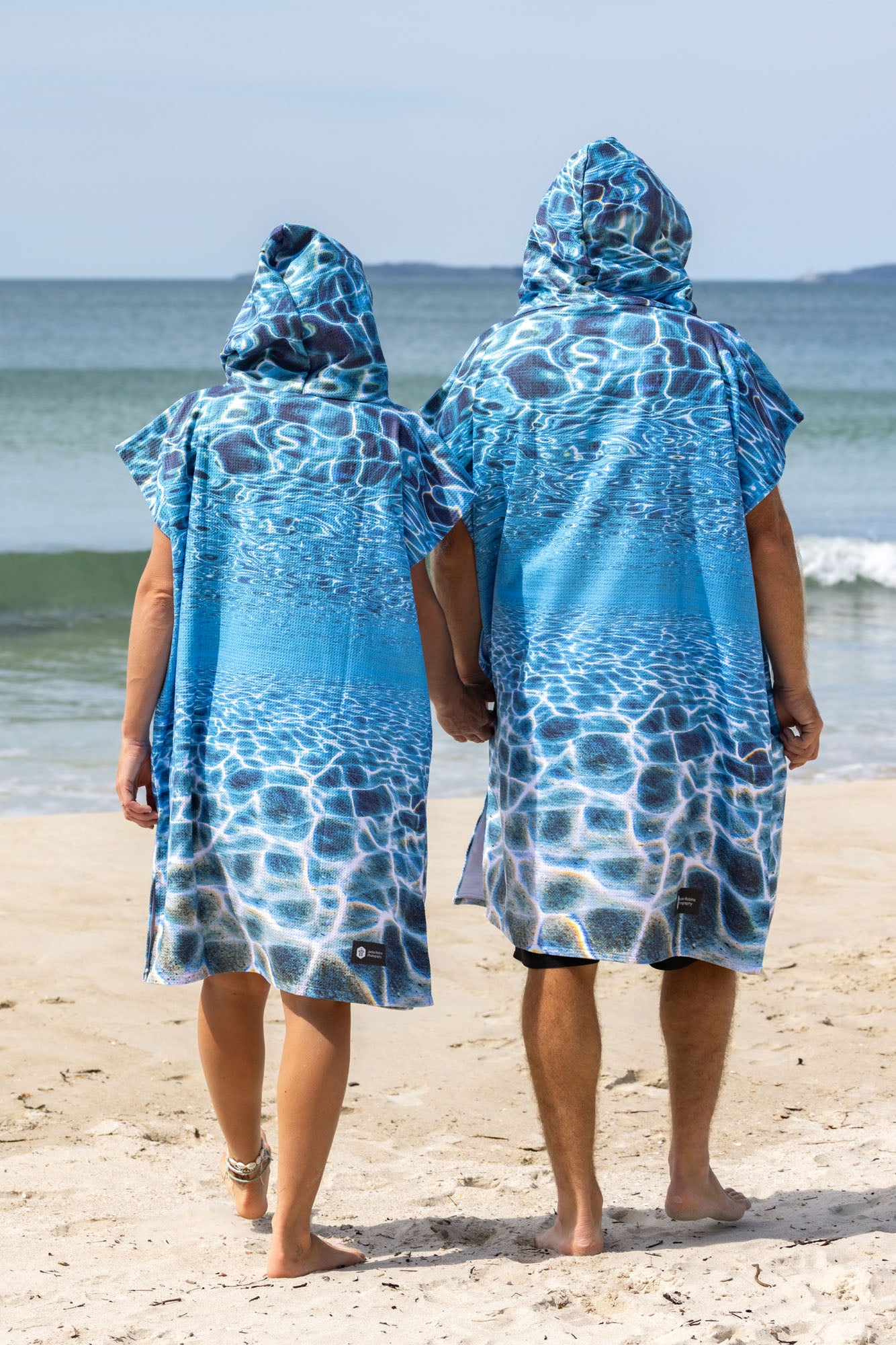 Electric Blue Water Hyams Beach Jervis Bay - Adults Hooded Beach Towel
