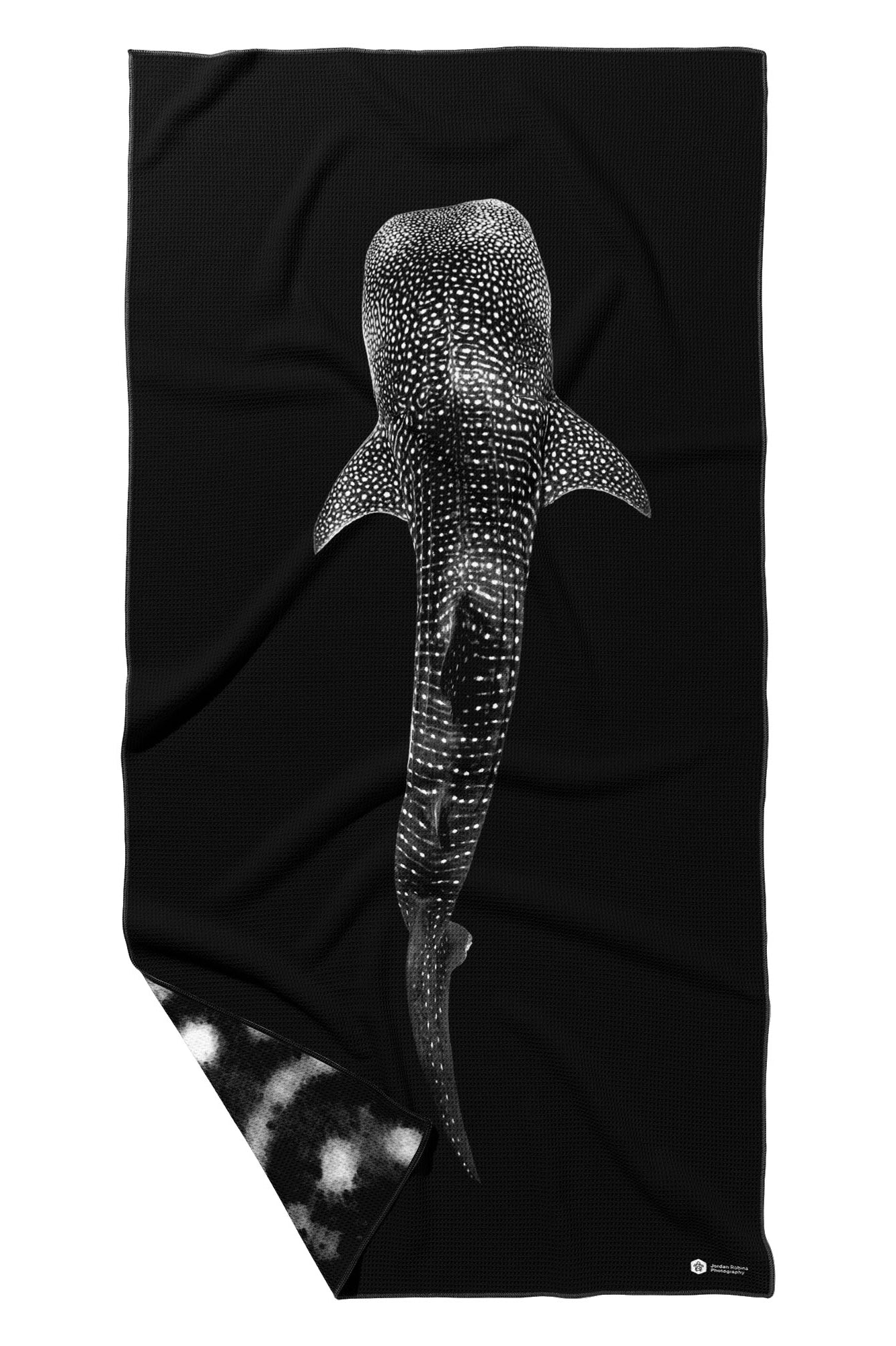 Whale Shark Monochrome Ningaloo Reef - Beach Towel
