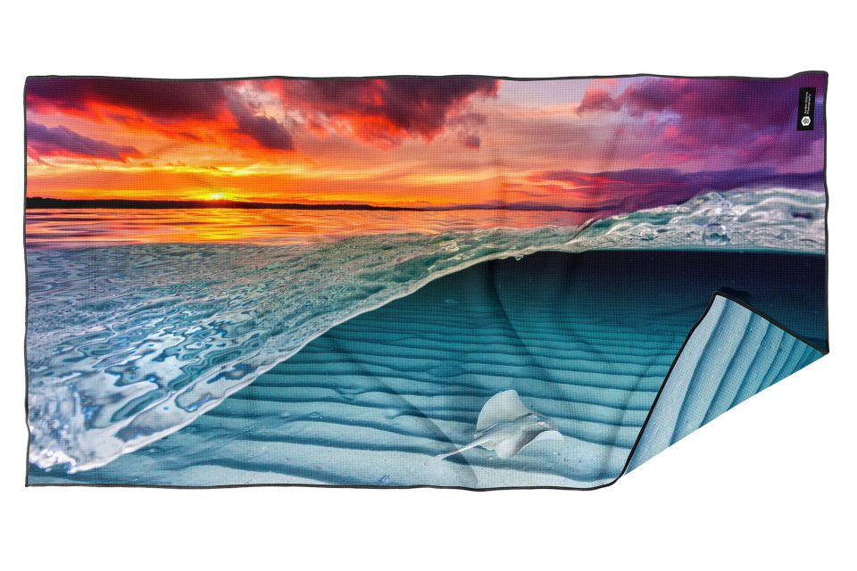 Stingray Sunset Jervis Bay - Beach Towel