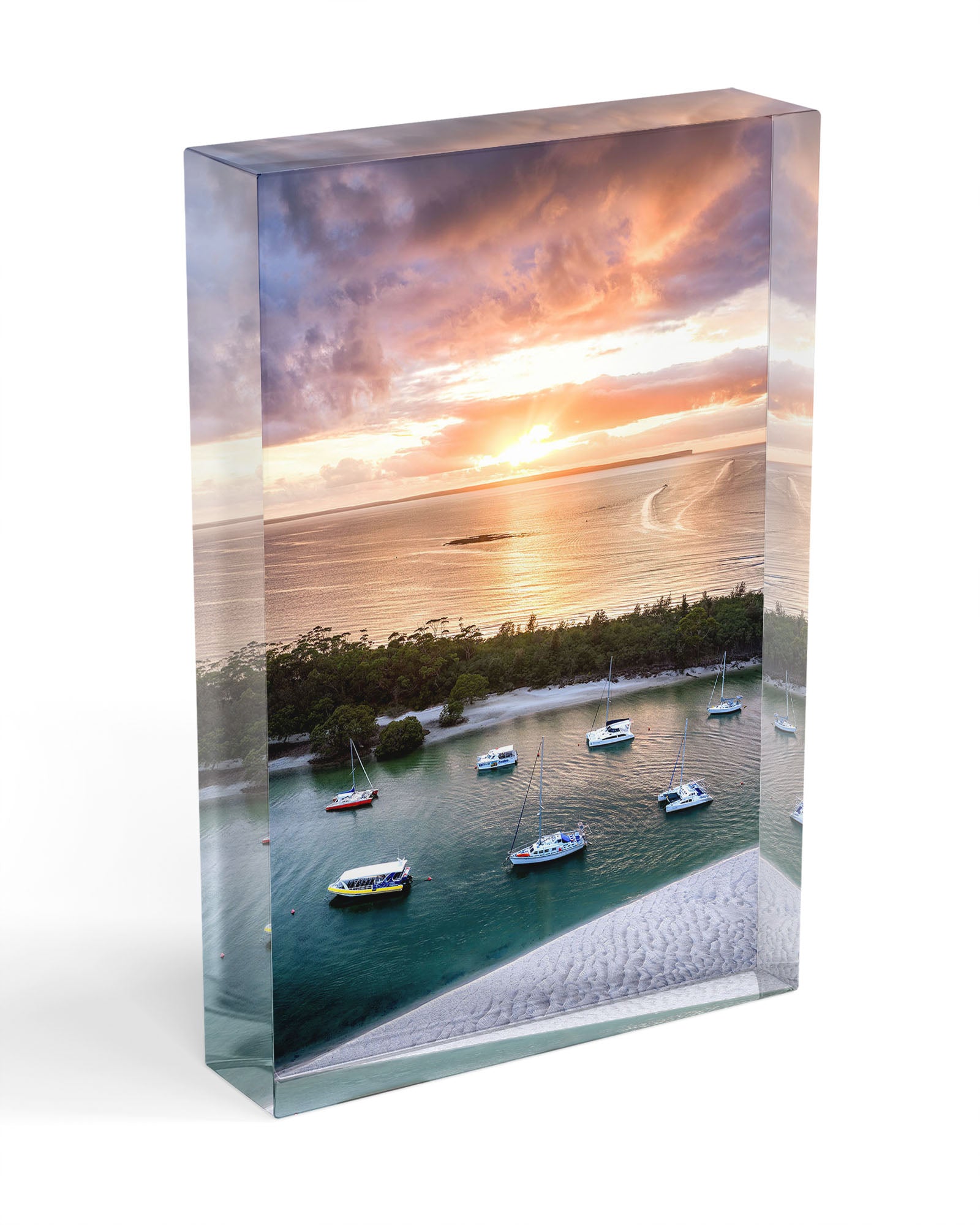 Boats in The Creek Sunrise Huskisson | Jervis Bay