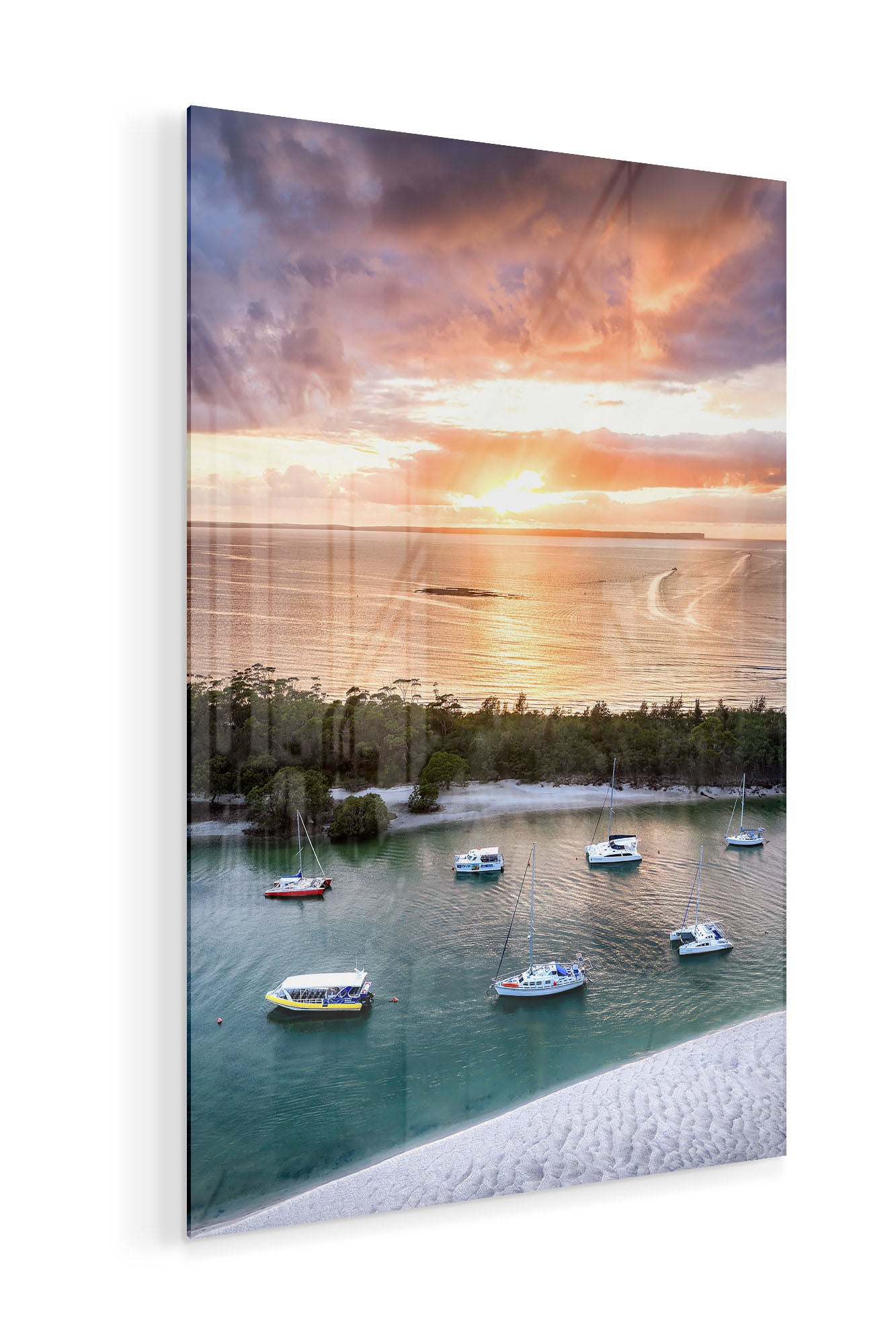 Boats in The Creek Sunrise Huskisson | Jervis Bay