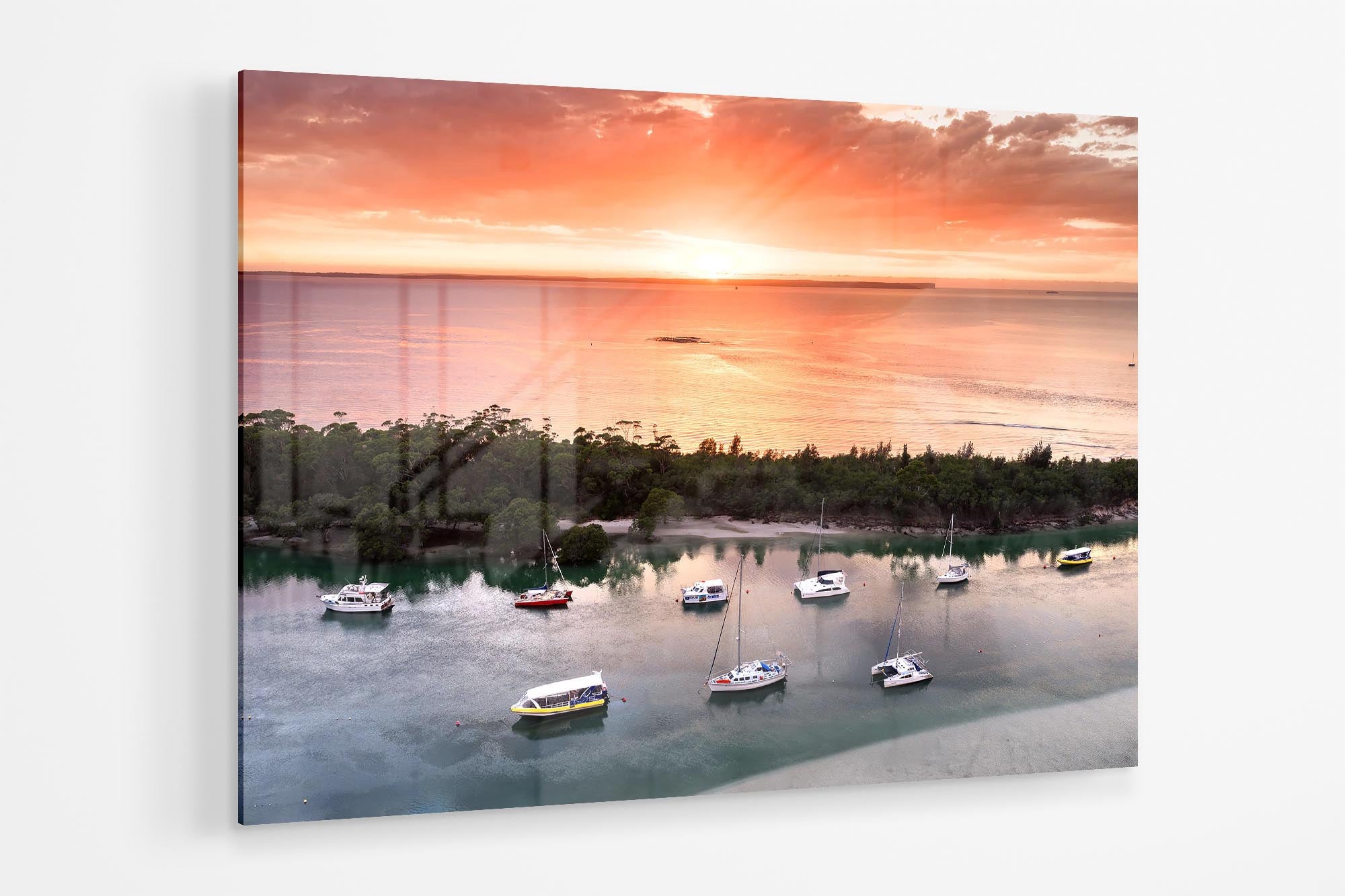 Currambene Creek Boats Sunrise | Jervis Bay
