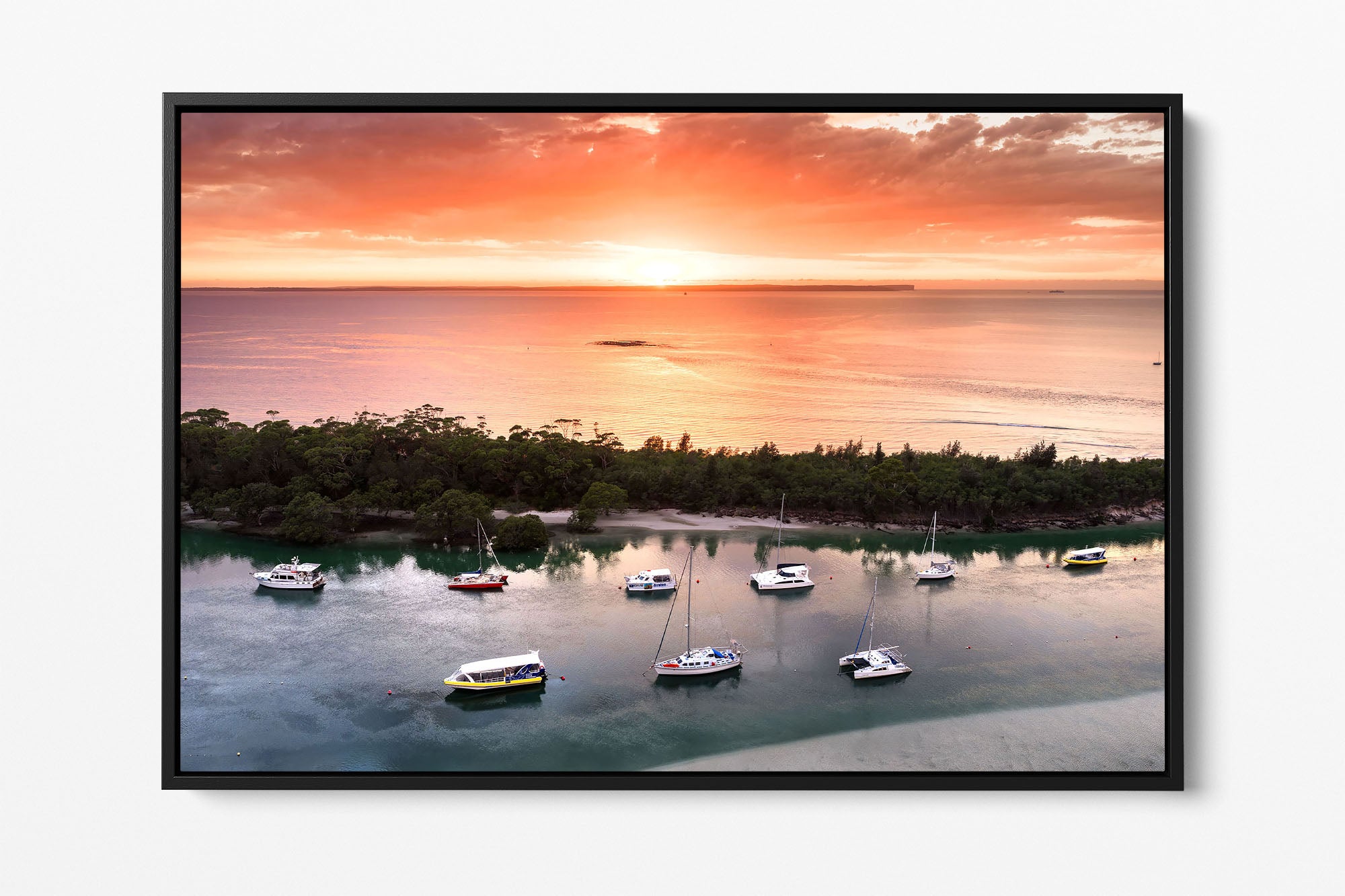 Currambene Creek Boats Sunrise | Jervis Bay