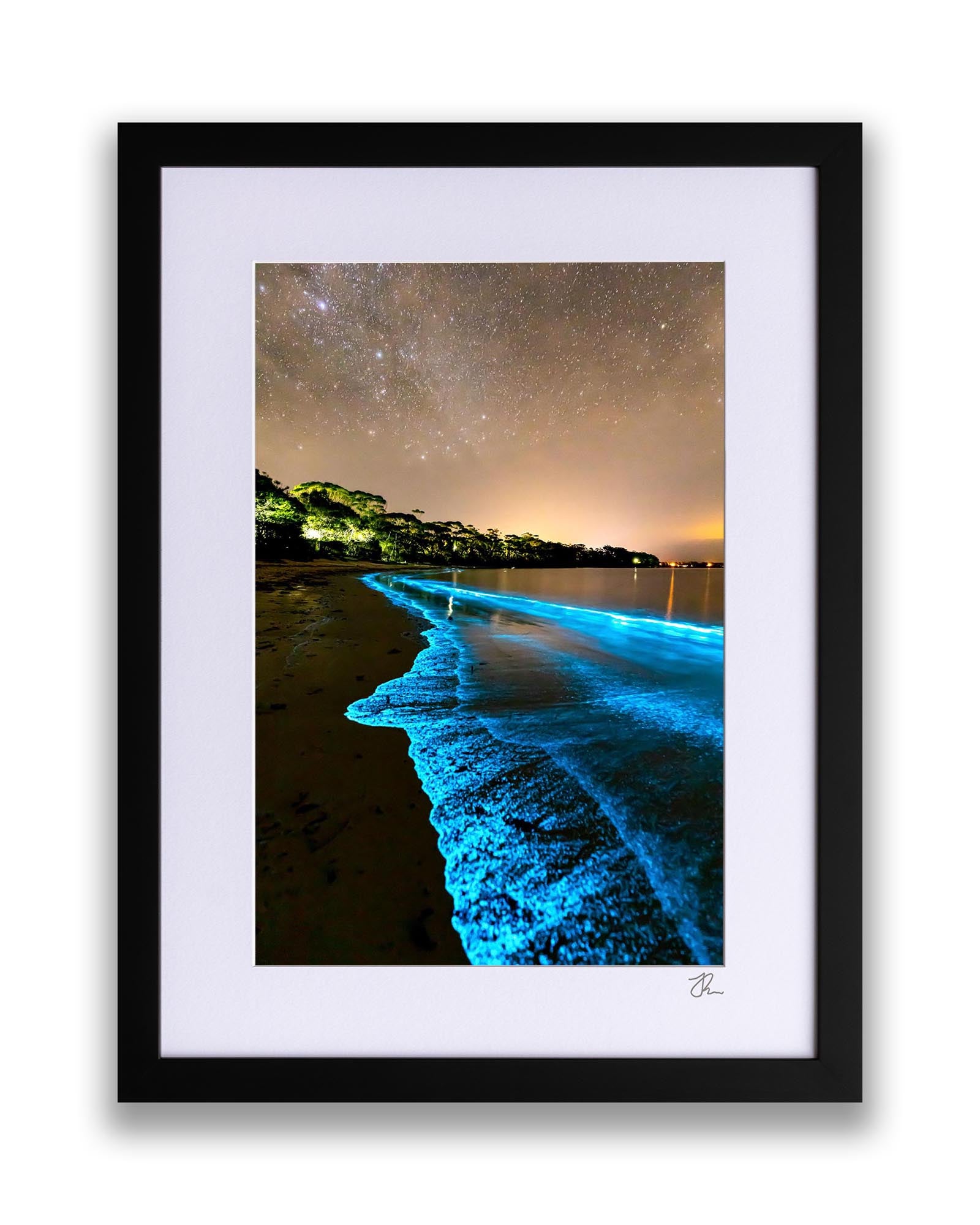 Electric Blue Bioluminescence | Vertical