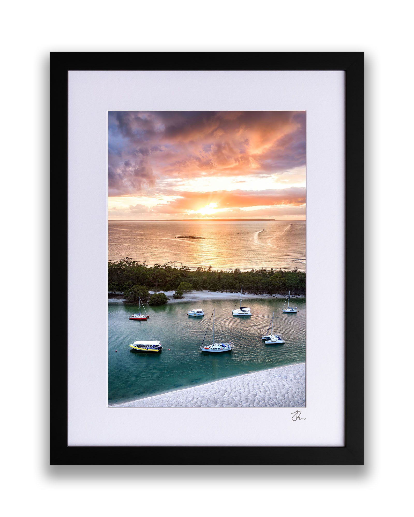 Boats in The Creek Sunrise Huskisson | Jervis Bay