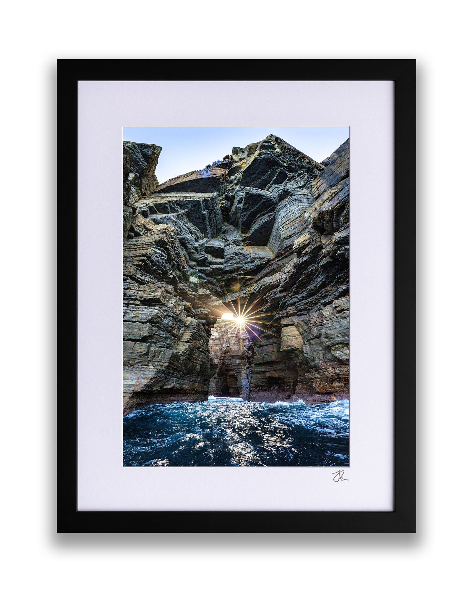 Sea Cave Sun Star Vertical | Jervis Bay