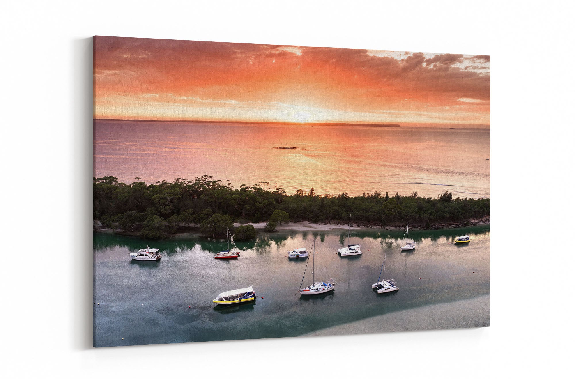 Currambene Creek Boats Sunrise | Jervis Bay