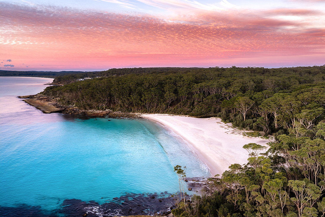 Greenfield Beach Sunrise From Above | Jervis Bay