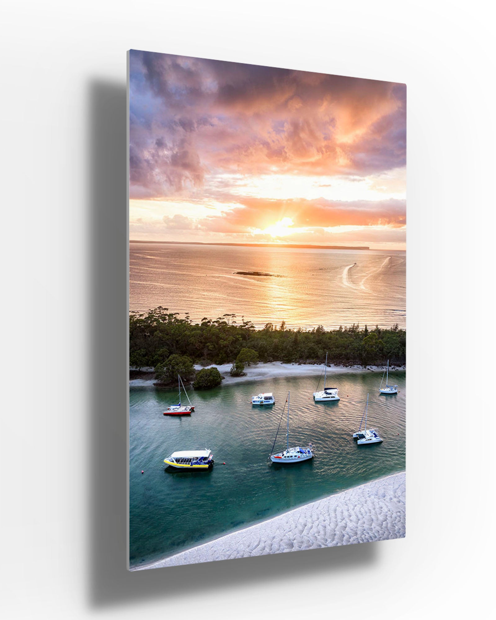 Boats in The Creek Sunrise Huskisson | Jervis Bay