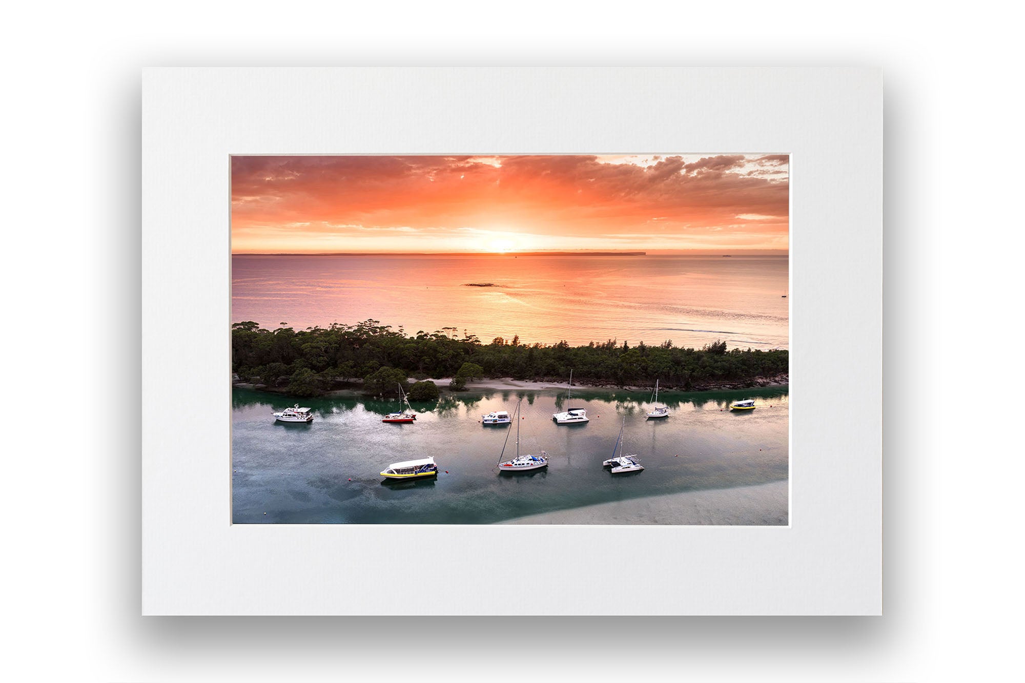 Currambene Creek Boats Sunrise | Jervis Bay