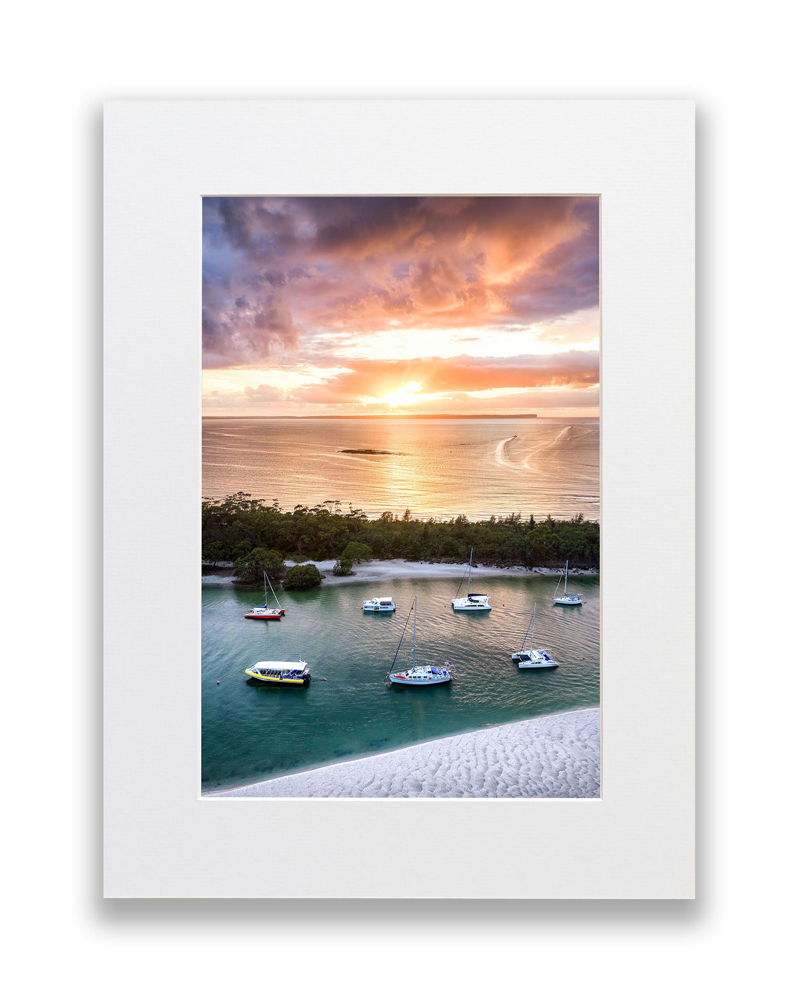 Boats in The Creek Sunrise Huskisson | Jervis Bay