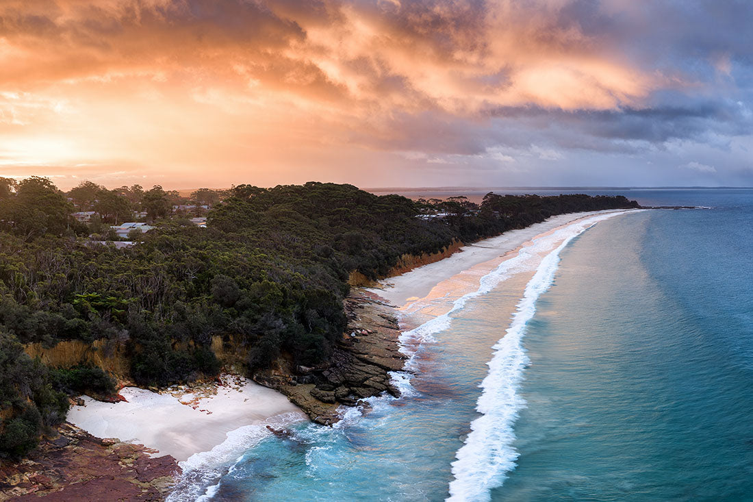 Nelsons Beach Stormy Sunset | Jervis Bay