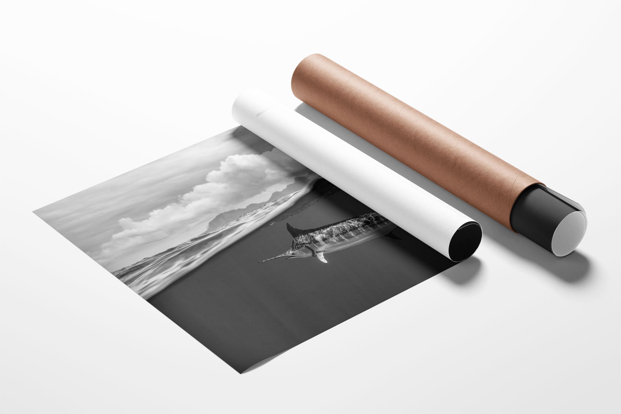 Blue Marlin Monochrome