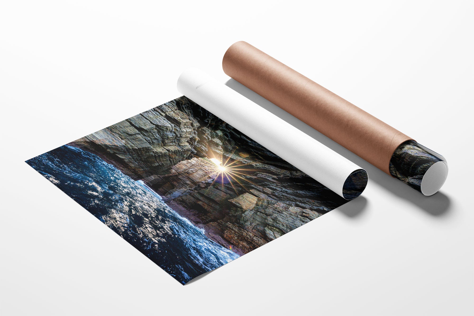 Sea Cave Sun Star Vertical | Jervis Bay