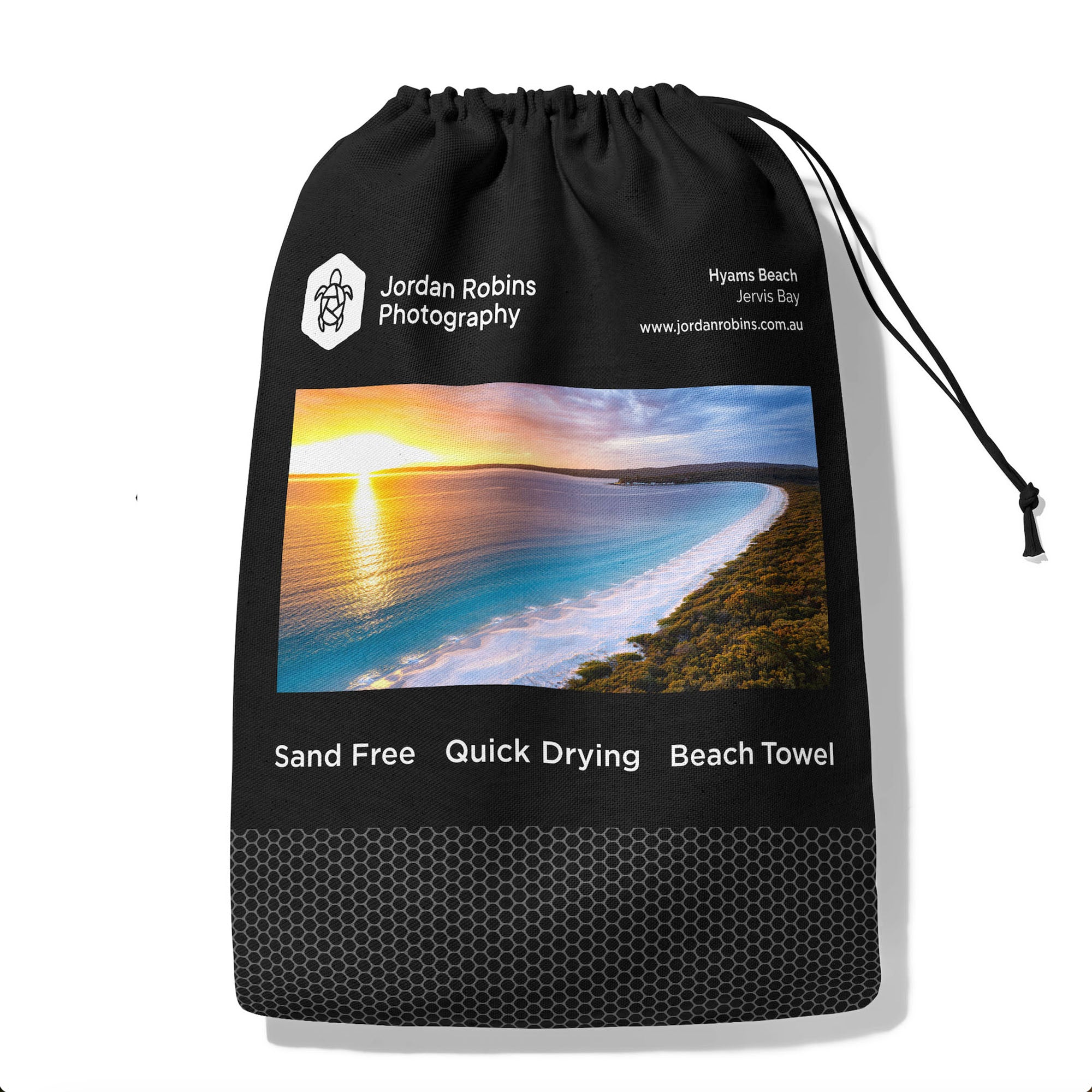 Golden Glow Sunrise Hyams Beach - Beach Towel