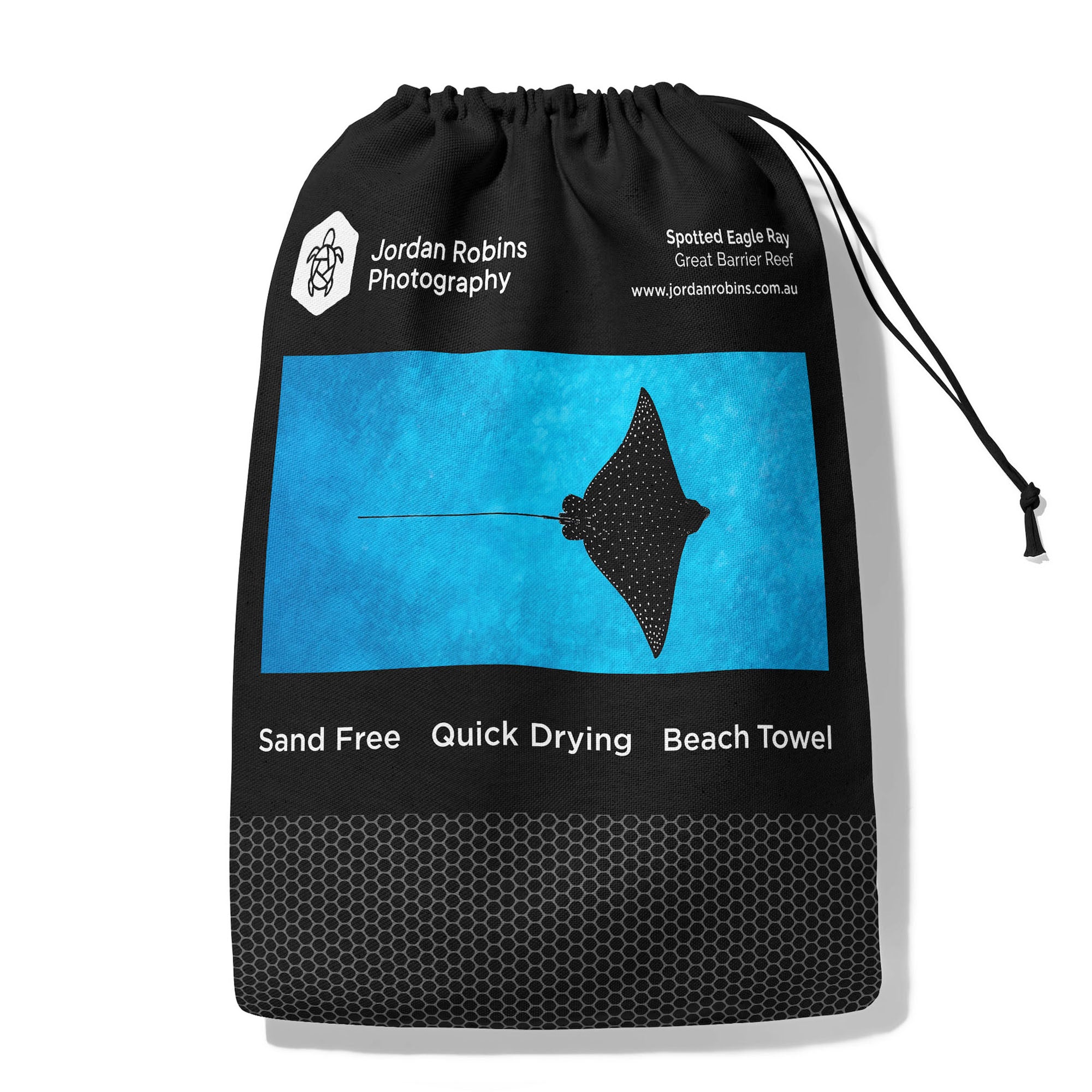 Spotted Eagle Ray Great Barrier Reef - Beach Towel