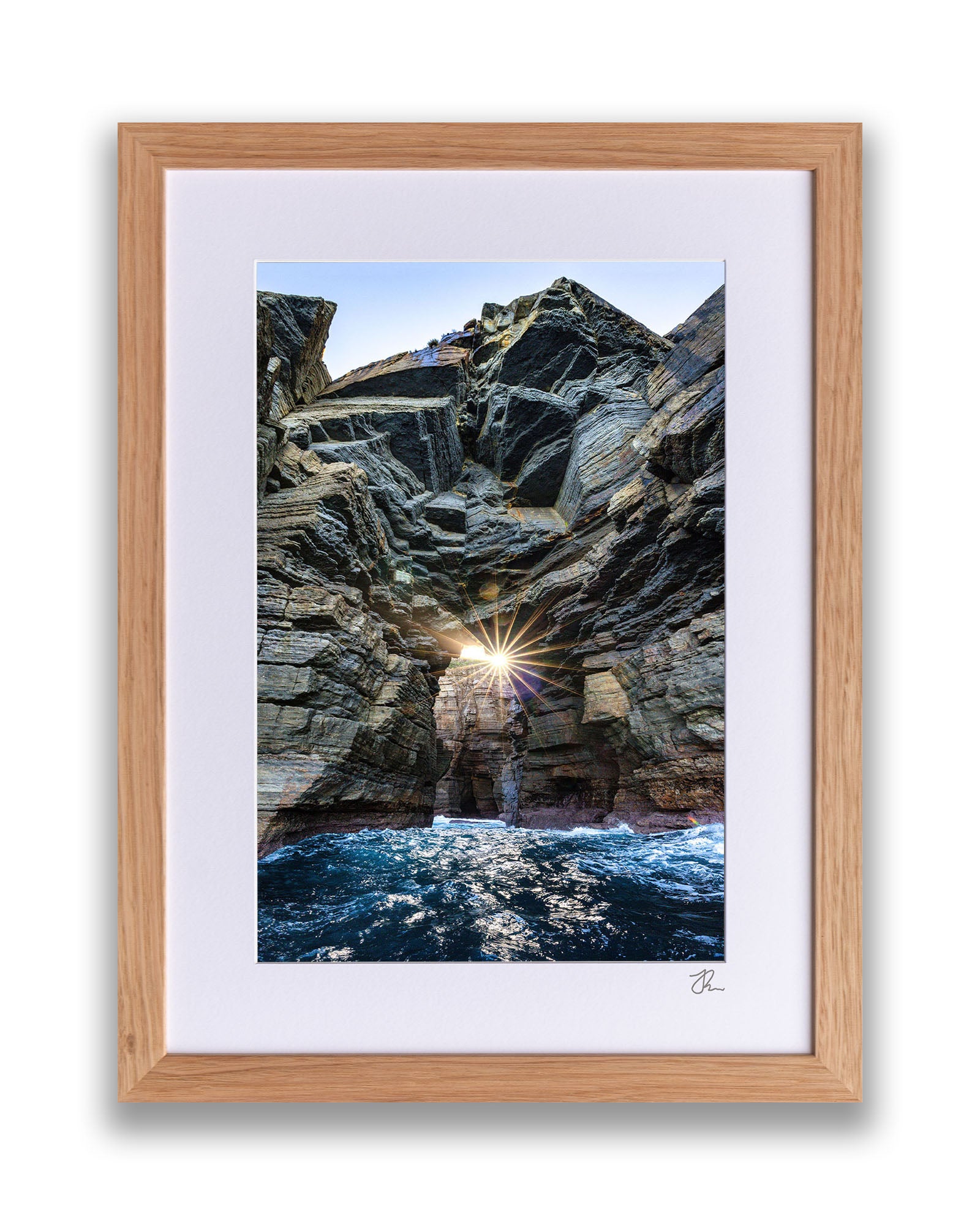 Sea Cave Sun Star Vertical | Jervis Bay