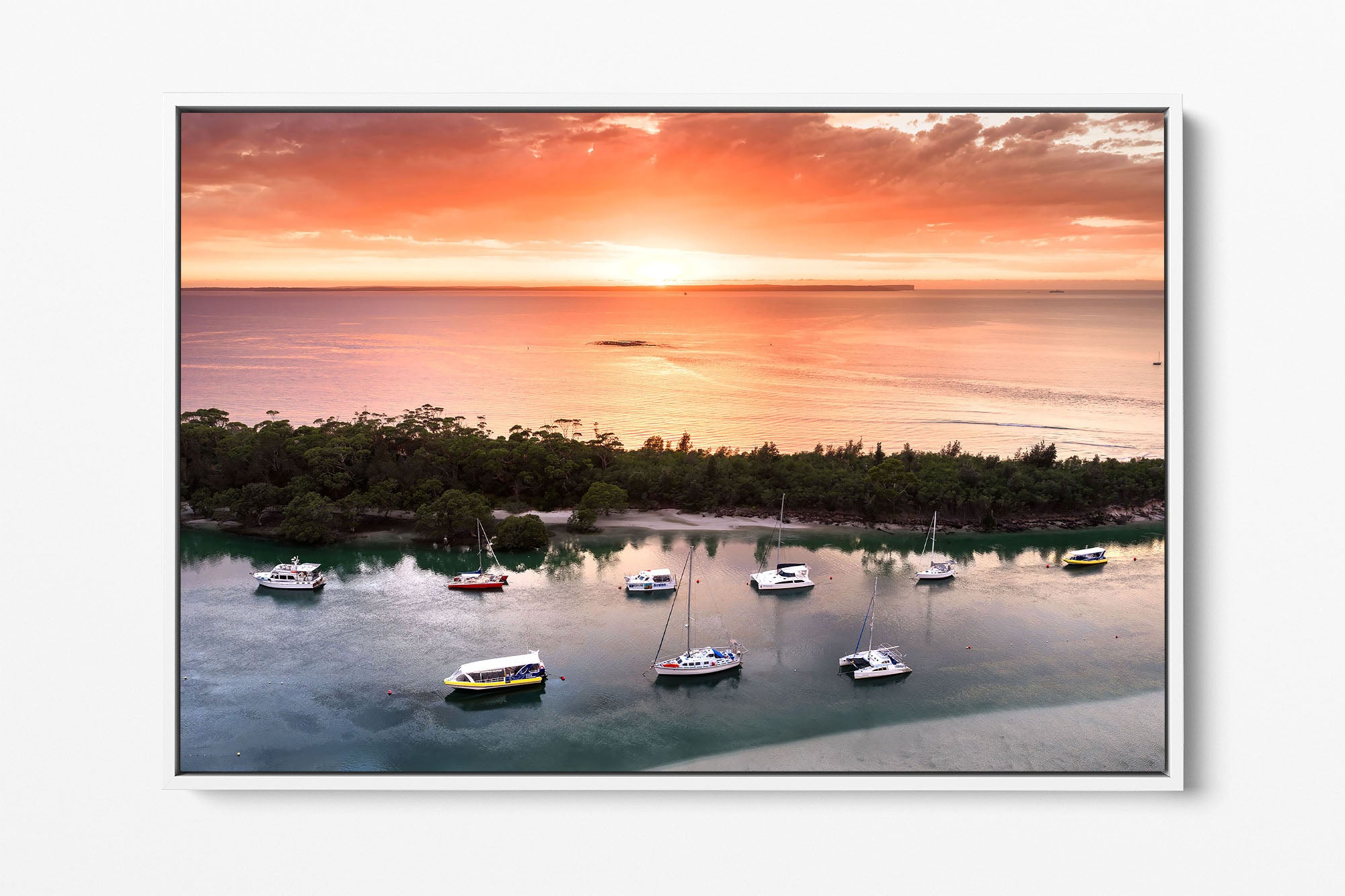 Currambene Creek Boats Sunrise | Jervis Bay