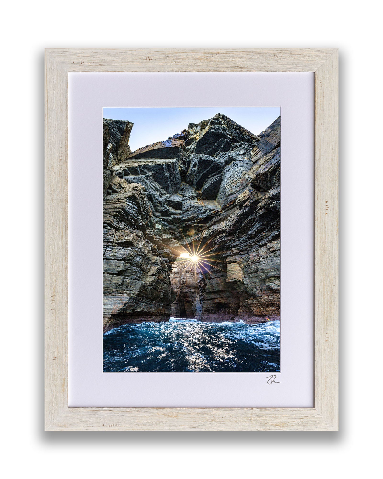 Sea Cave Sun Star Vertical | Jervis Bay