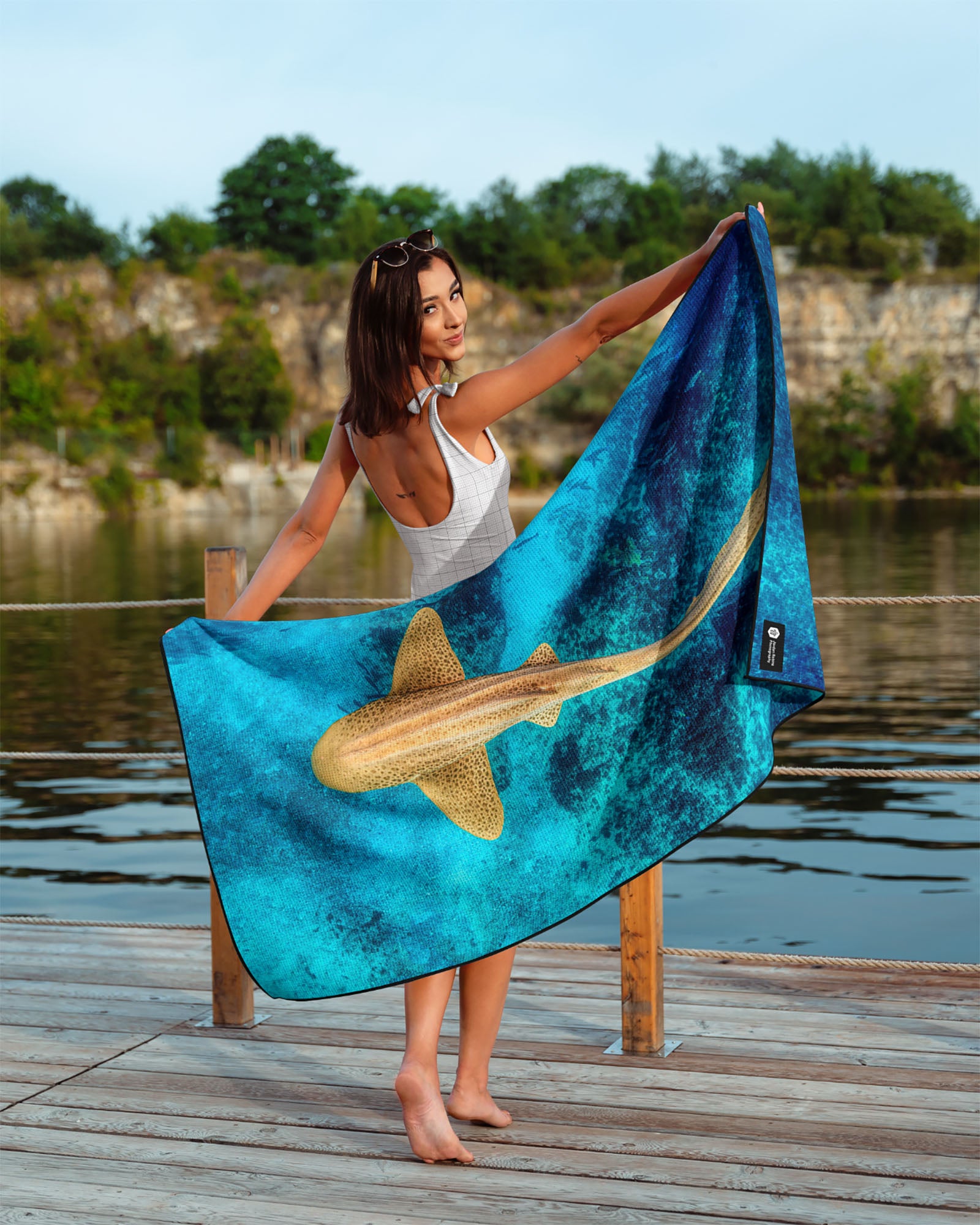 Leopard Shark | Julian Rocks Byron Bay - Beach Towel