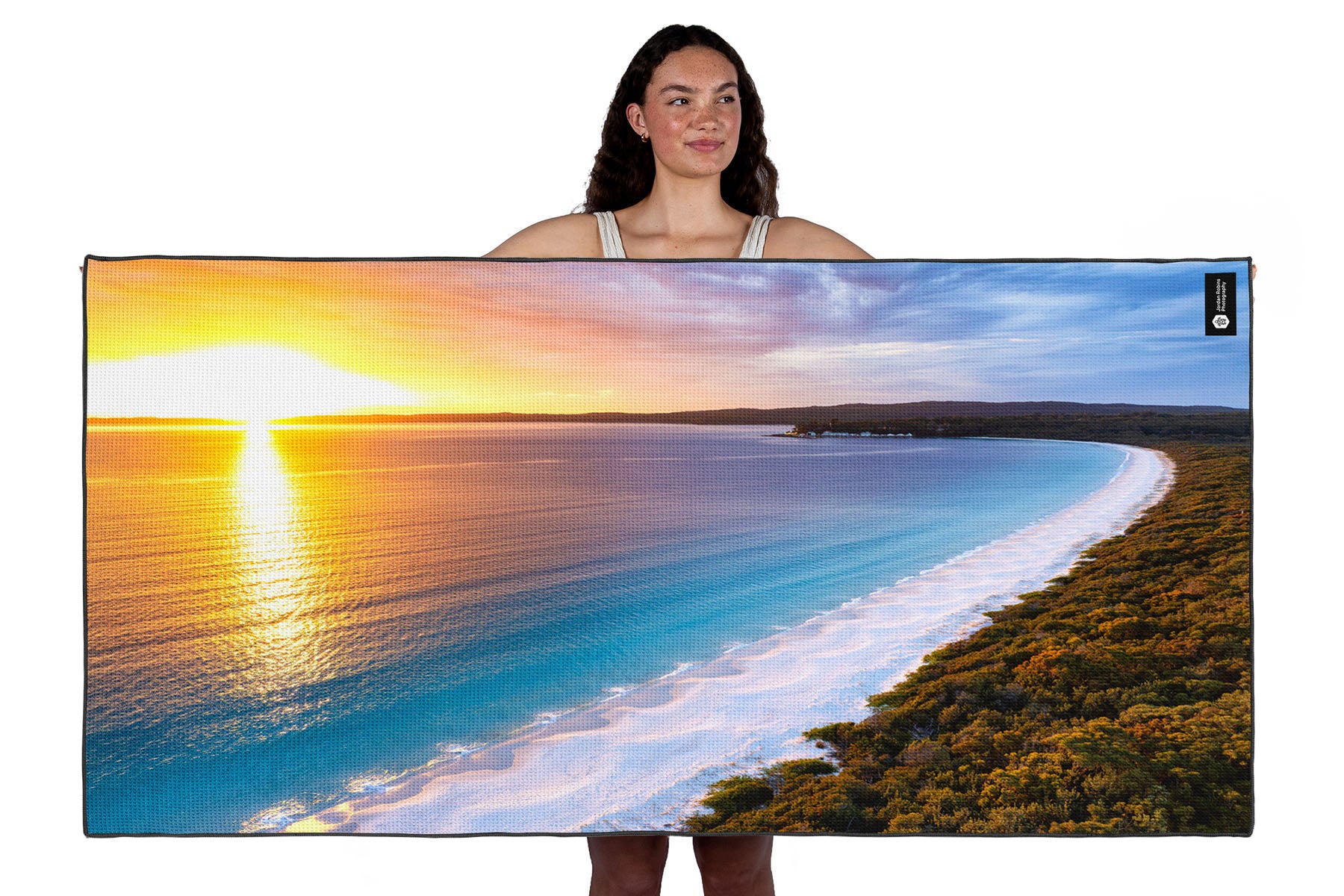 Golden Glow Sunrise Hyams Beach - Beach Towel