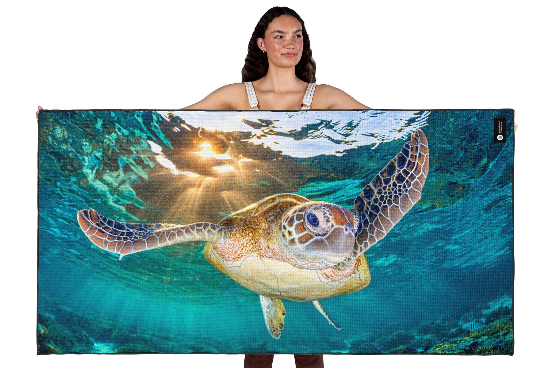 Afternoon Light Turtle - Beach Towel