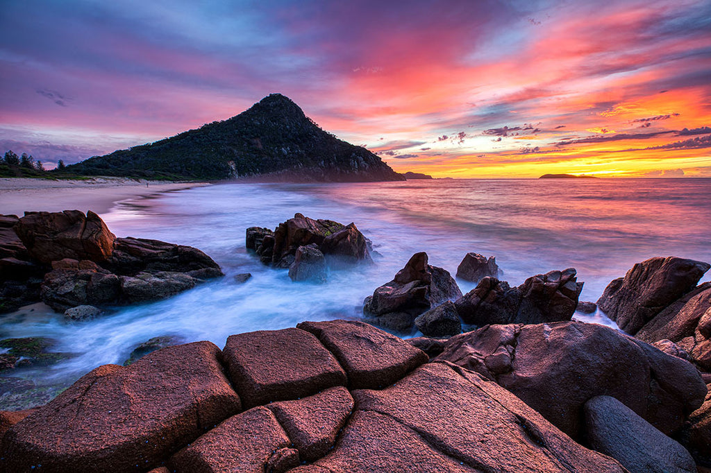 Zenith Beach Sunrise Print | Tomaree Mountain & Port Stephens