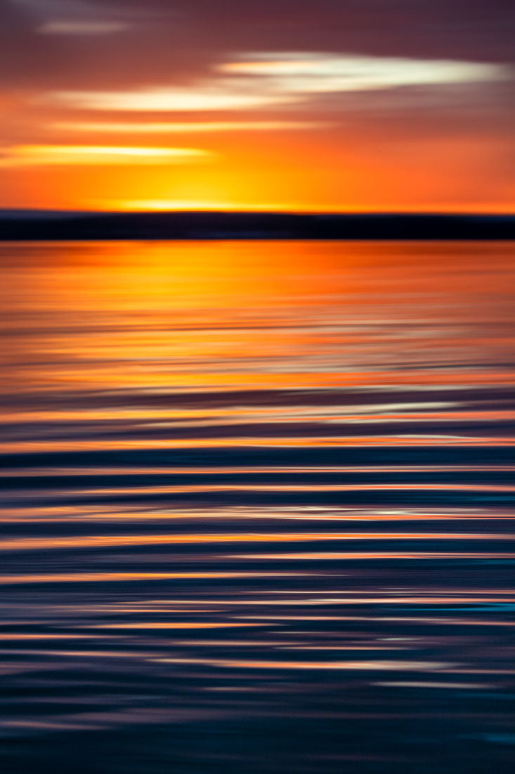Sunset Over The Water | Vertical